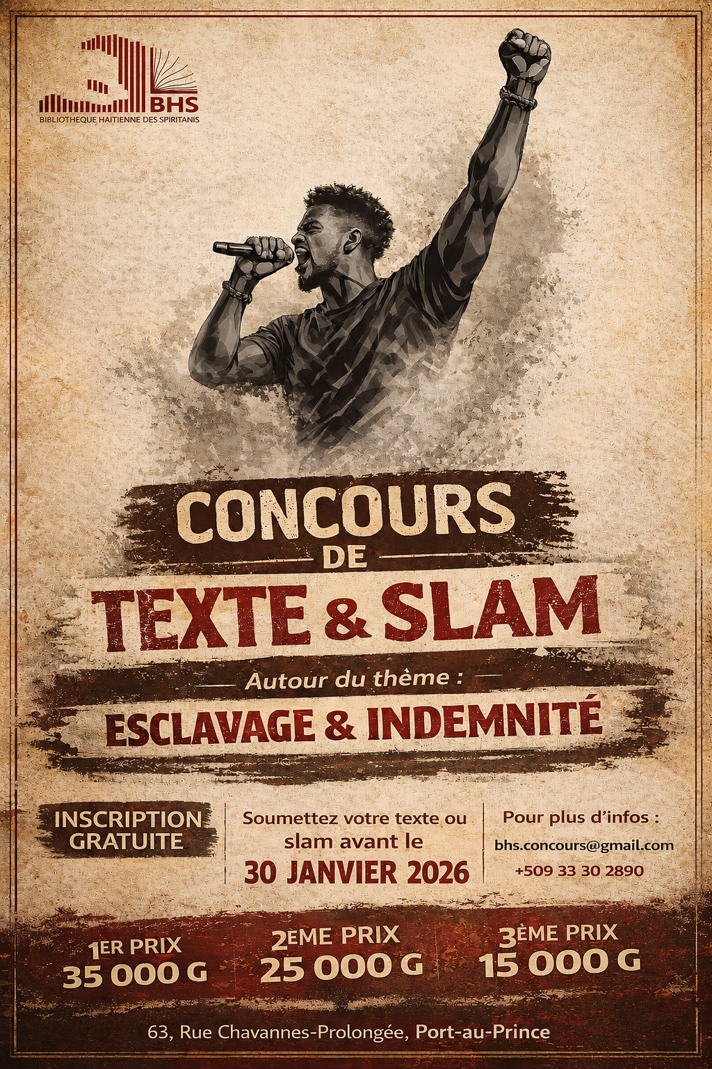 Présentation Concours de Slam et de Textes